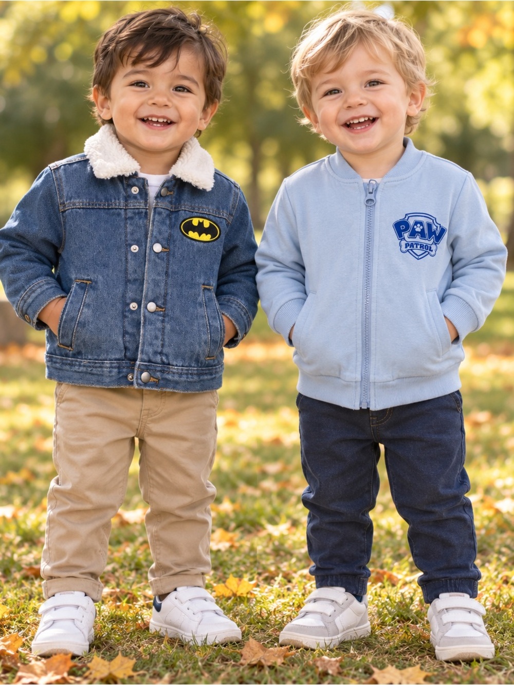 boys Batman & Paw Patrol jacket bundle size 18–24 months NWT